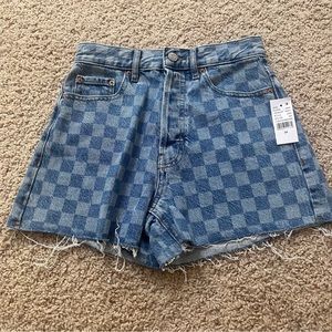 pacsun ultra high rise vintage shorts buttonfly